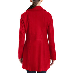 Womens-Red-Double-Breasted-Wool-Coat-Back