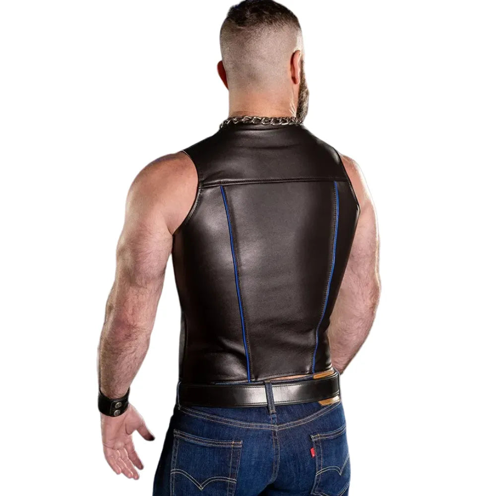 Zip-Front-Vest-With-Blue-Piping-Back