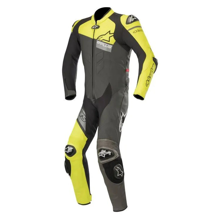 alpinestars-gp-plus-v2-venom-race-suit-black-yellow-grey-front