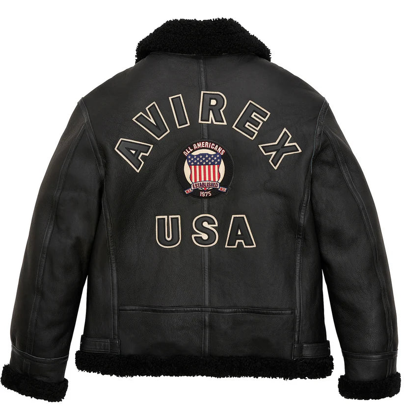 avirex-b3-black-bomber-jacket-back