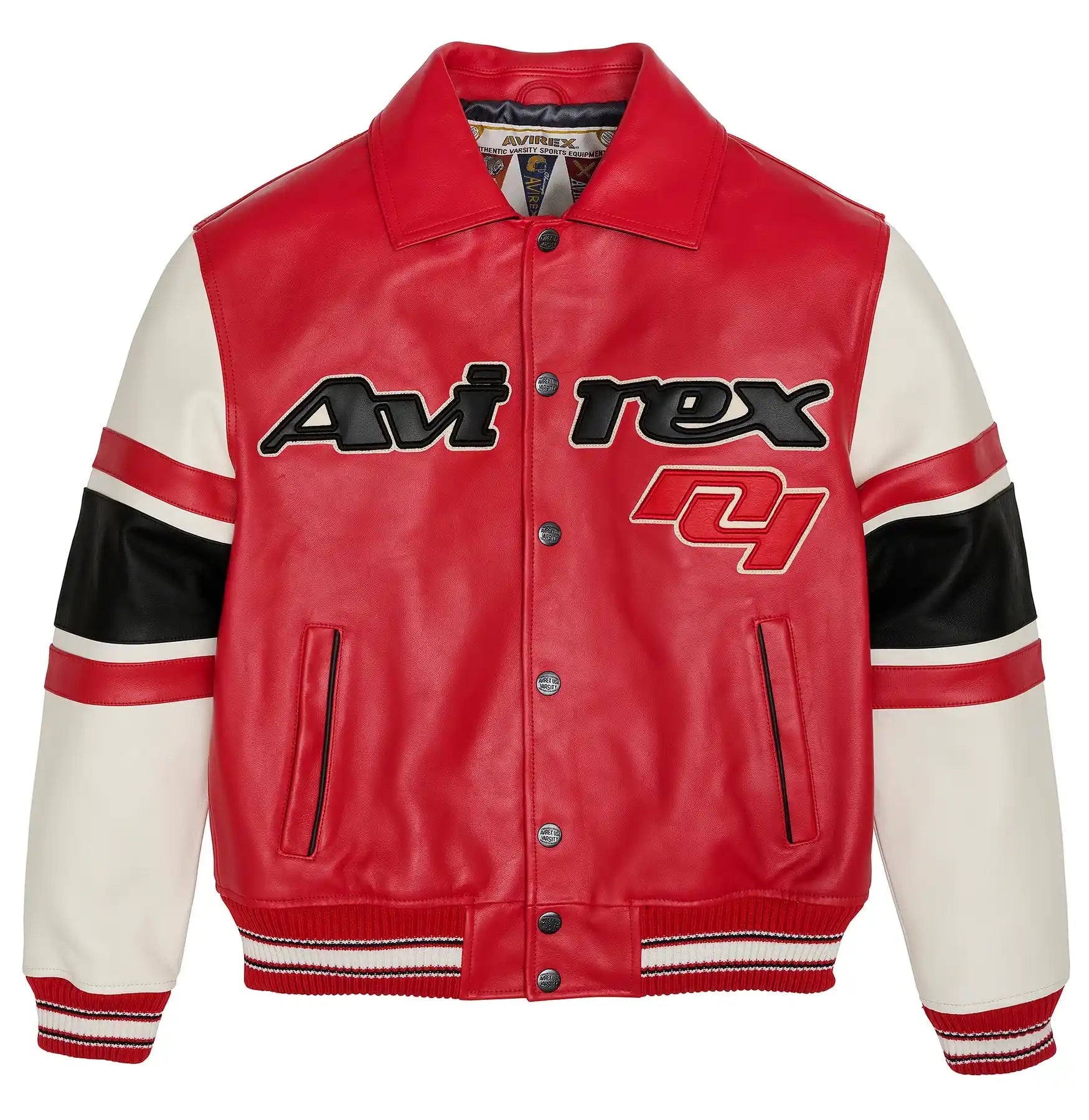 avirex-the-legend-leather-jacket-red-front