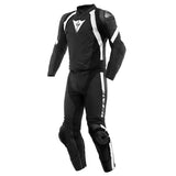 dainese-avro-4-leather-2pcs-suit-black-white-front