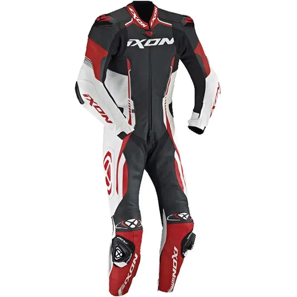 ixon-vortex-2-one-piece-leather-race-suit-black-red-front