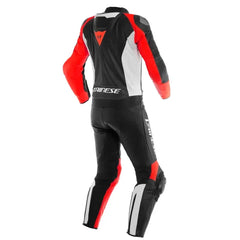 mistel-2pcs-leather-suit-black-matt-white-lava-red-back