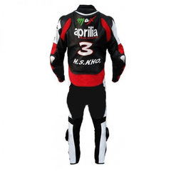 Aprilia Racing MAX3 Motorcycle Racing Leather Motogp Suit Back
