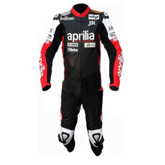 Aprilia Racing MAX3 Motorcycle Racing Leather Motogp Suit Front