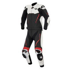 Atem v3 2-Piece Race Suit Black White Red Front