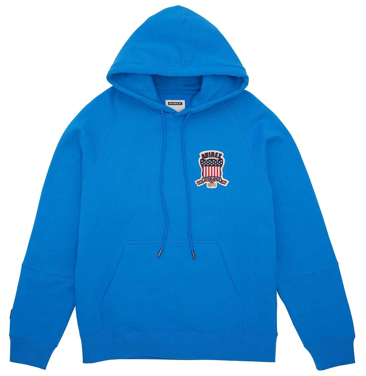 Avirex-USA-Mens-Icon-Pullover-Hoodie-Blue-Front