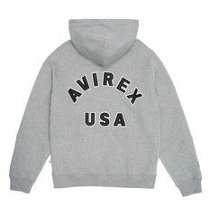 Avirex-USA-Mens-Icon-Pullover-Hoodie-Gray-Back