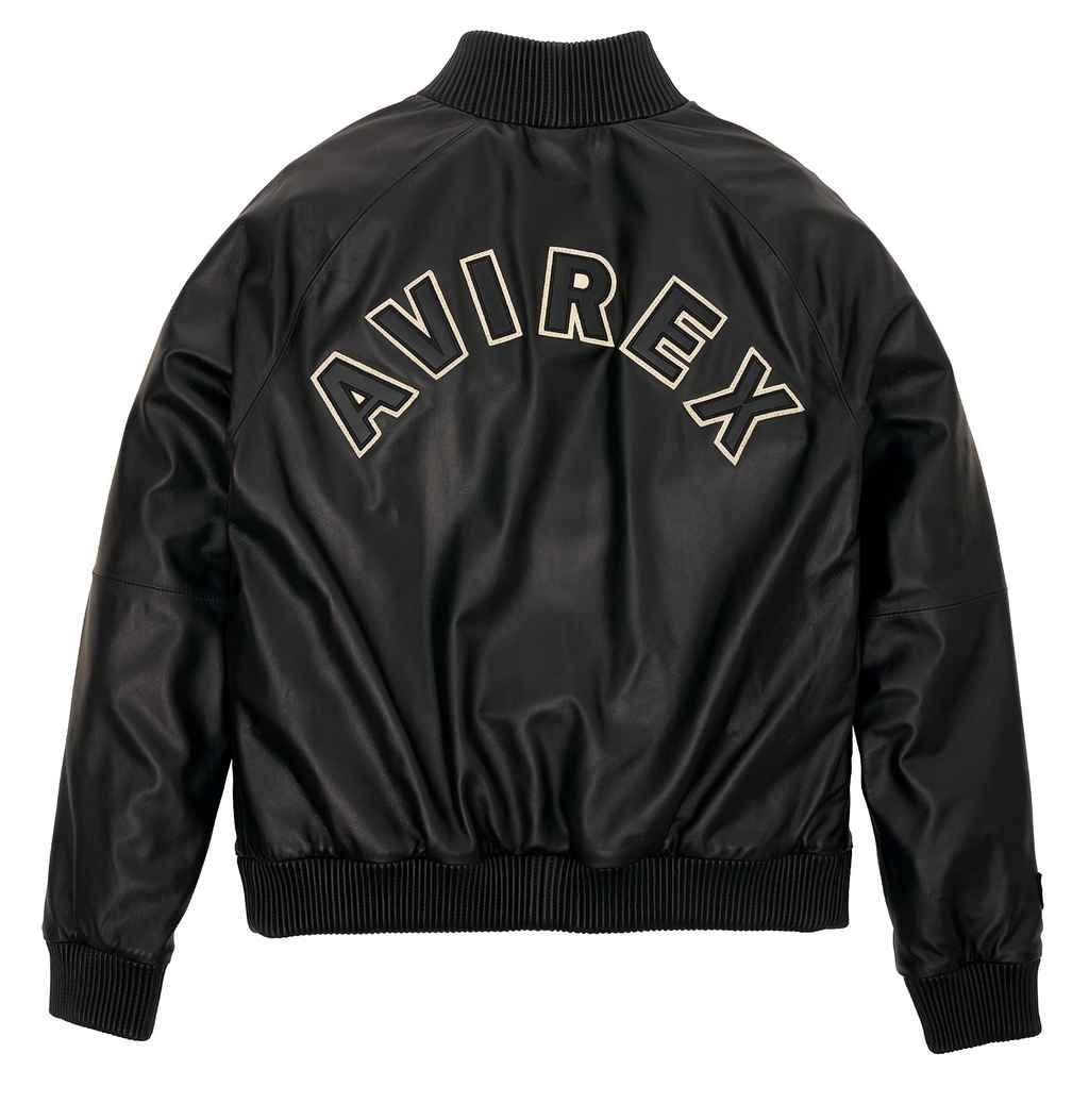 Avirex Mens Leather Track Jacket - Leather Jacket Gear – Leather