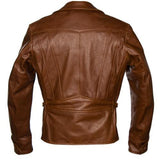 Men's Brown Leather Jacket-1