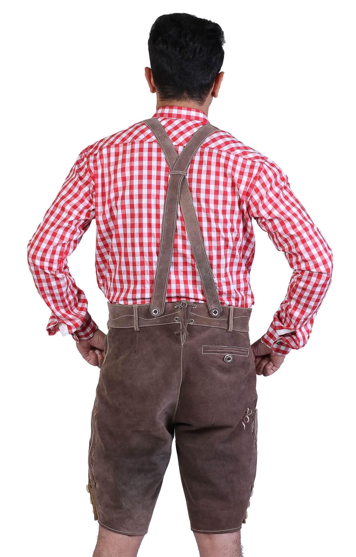 Bavarian Short Lederhosen Sandy Gray-4