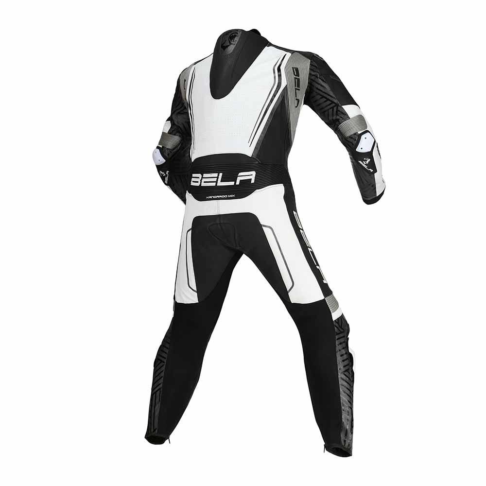 Bela NorthStar Racing 1 PC Leather Suit Black White Back