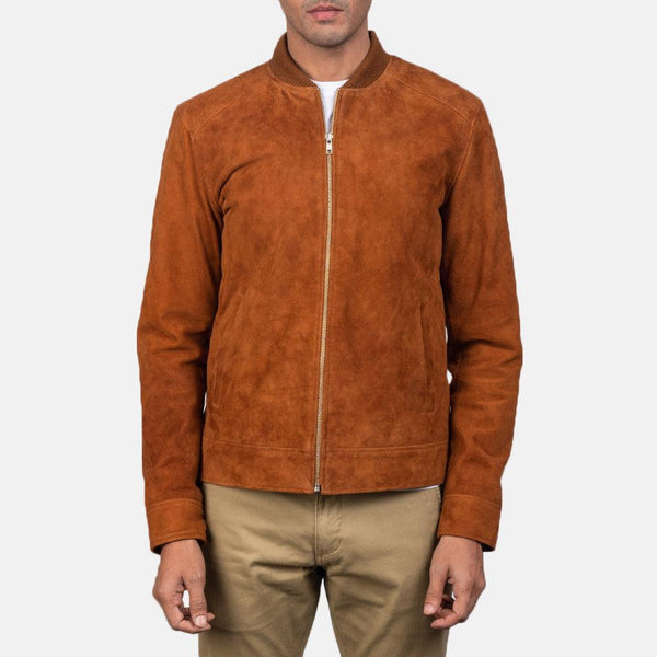 Doma Insignia suede bomber jacket camel - CH Carolina Herrera United States