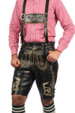 Classic Black Bavarian Lederhosen for Men-1