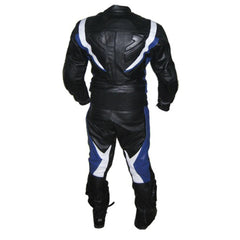 Cowhide Leather Made Custom Motorcycle Suit Back
