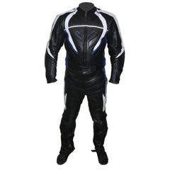 Cowhide Leather Made Custom Motorcycle Suit Front