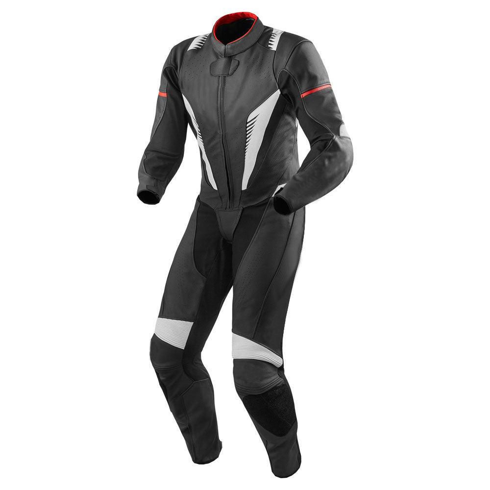 Custom Made Cowhide Leather Sports & Motorcycle Racing Suit Front