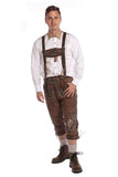 Deep Nut Brown Knee Length Barvarian Lederhosen