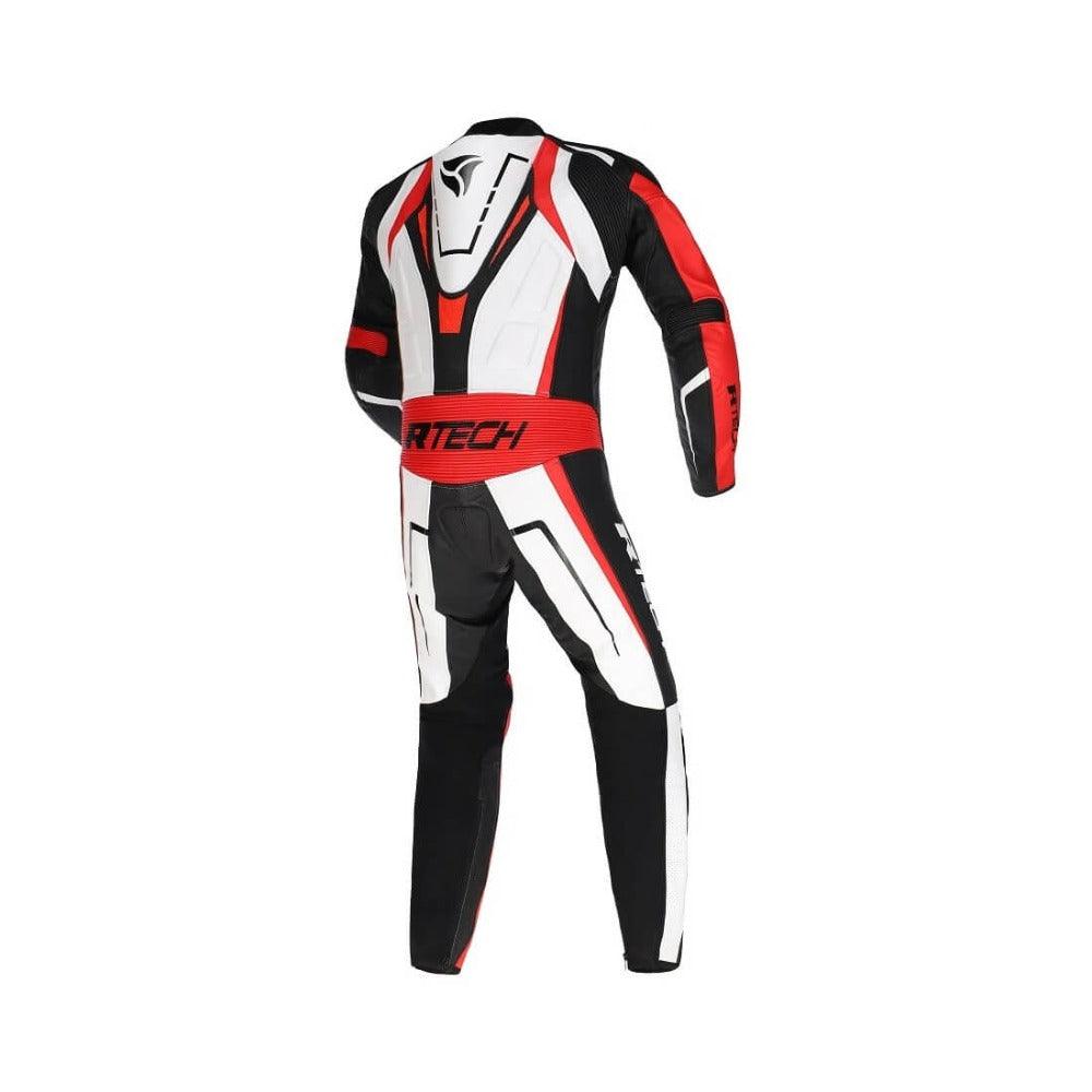 Defender GP Racing Suit 1Pc Black White Red Back