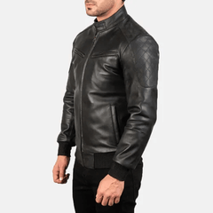 Mens Fashion Leather Jacket-2
