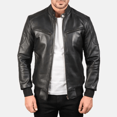 Mens Fashion Leather Jacket-1