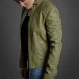 Finest Green Motorcycle Leather Jacket-1