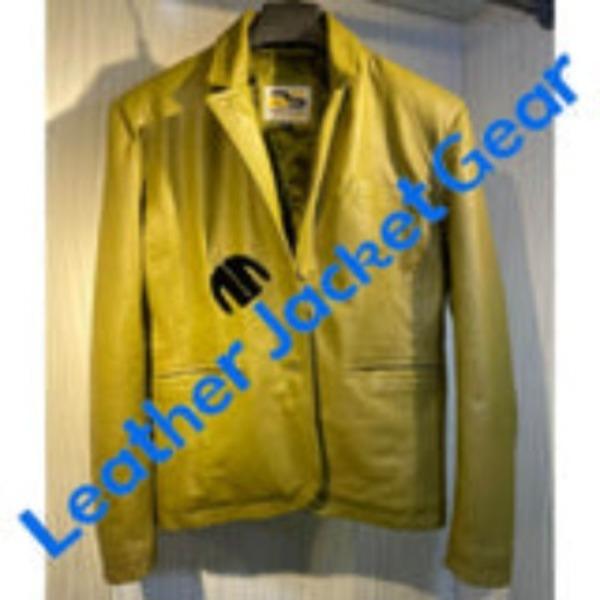 Oxford Palm Green Leather Jacket For Women-Delivered
