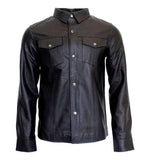 Leather Long Sleeve Shirt