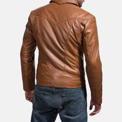 Mens Light Brown Leather Jacket-1