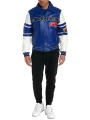 Mens Blue Avirex All Star And Stripe Jacket