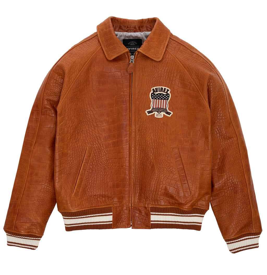 HARLEY-DAVIDSON Lined Embossed Leather Jacket, Men's Size XL Embossed Fire
