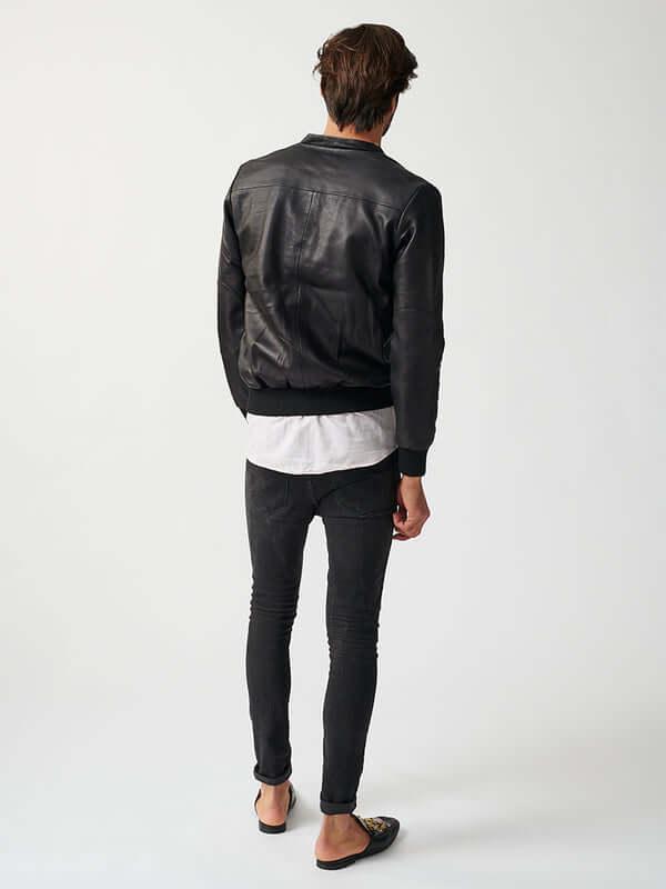 Mens Londoner Cardi Leather Jacket-16