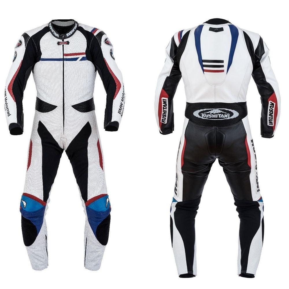 Mens MBW Motorbike One Piece Leather MotoGP Race Suit