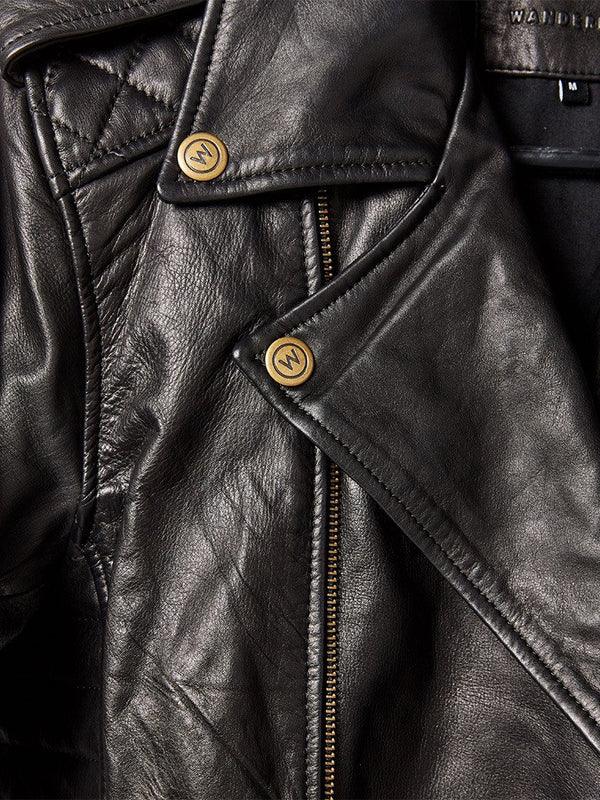 Mens Viking Biker Leather Jacket-6