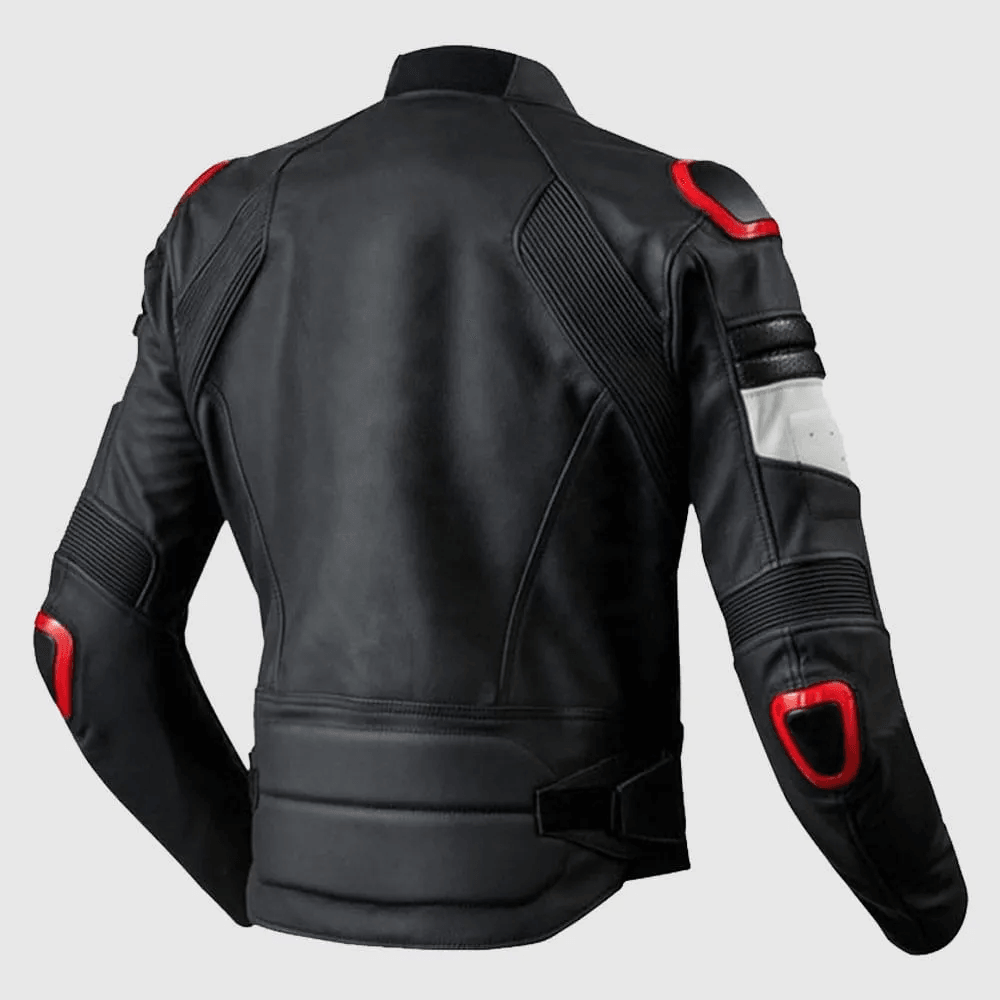 Motorcycle Racing Leather Riding Jacket-1
