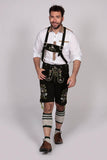 Multi Embroidered Short Lederhosen Night Black-2