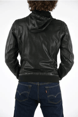 Mens Perforated Leather Jacket-1