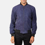 Royal Blue Bomber Jacket Mens