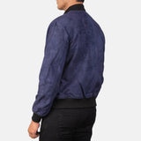 Royal Blue Bomber Jacket Mens-2