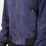 Royal Blue Bomber Jacket Mens-1