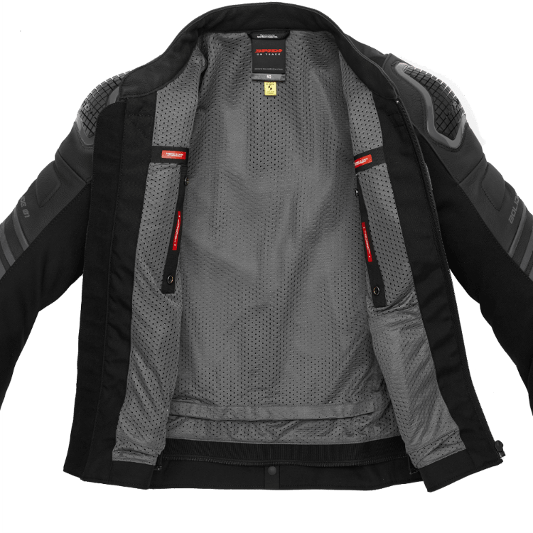 Spidi Bolide Motorcycle Leather Jacket-17