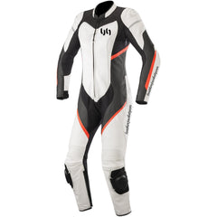 Gear Kira 1PC Leather Womens Racing Suit Black White Red
