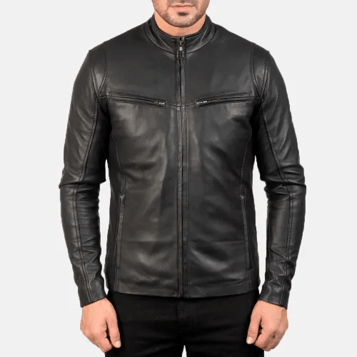 Mens Stylish Black Leather Jacket