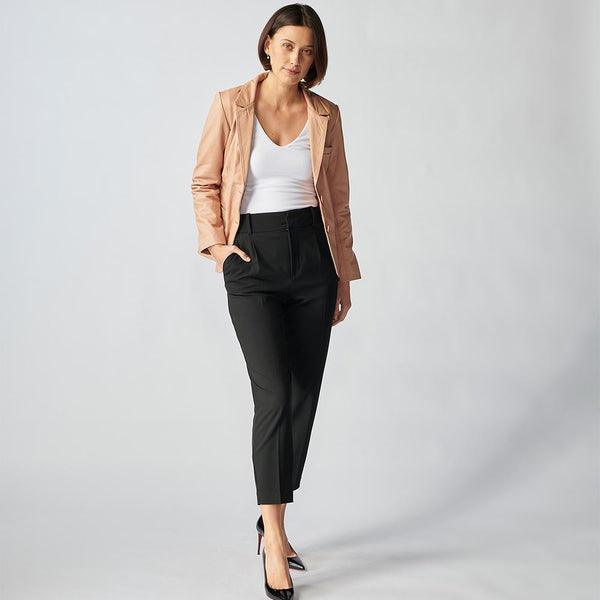 Oxford Leather Jacket For Women