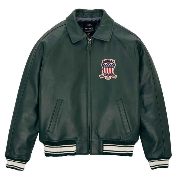 WomensHunterGreenVintageAvirex