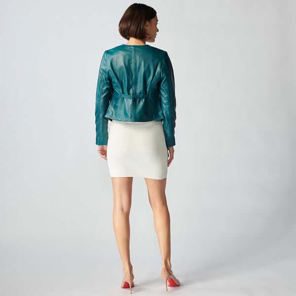 Womens Manchester Leather Jacket-2