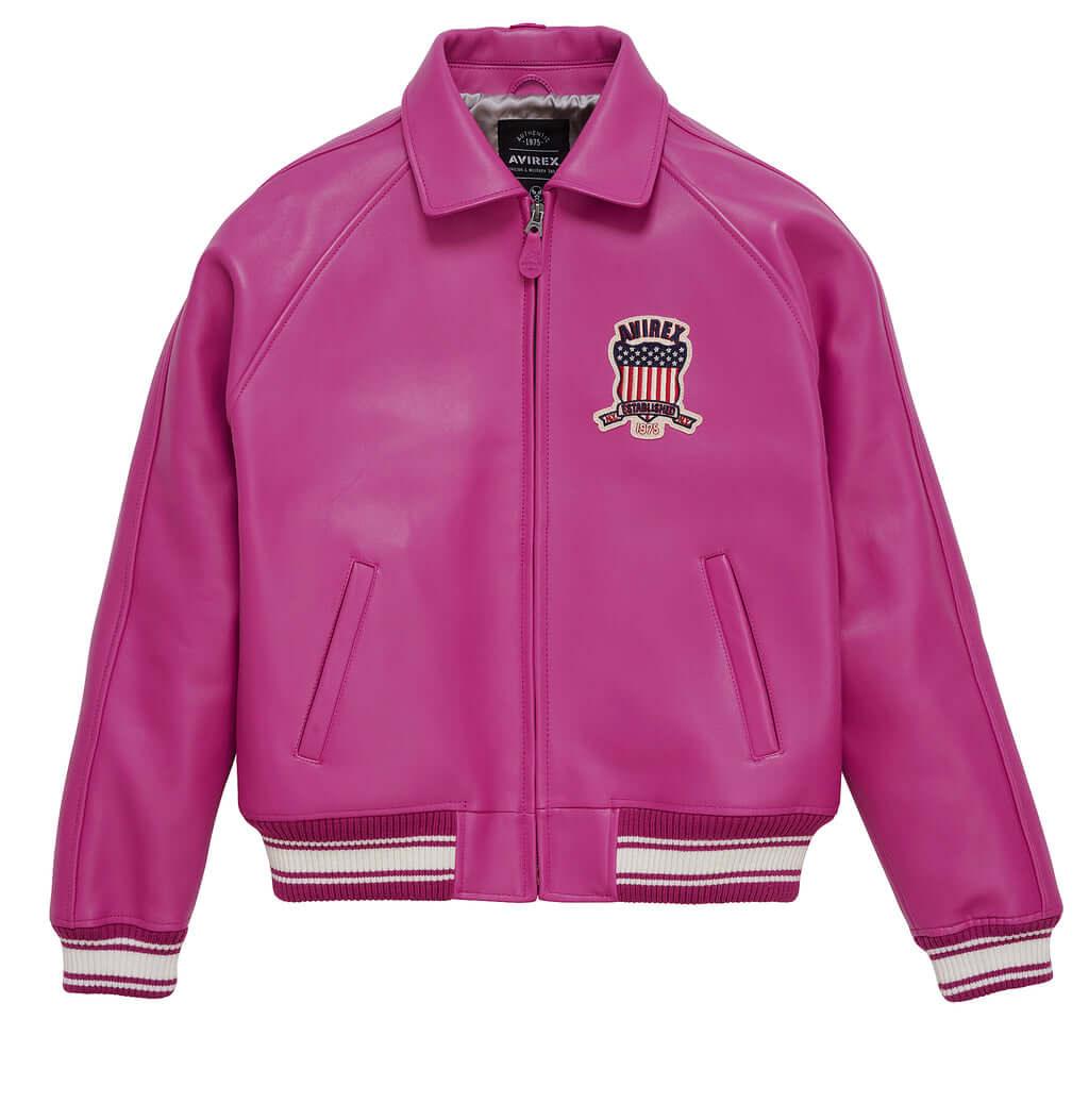 Womens Pink Vintage Avirex Leather Jacket – Leather Jacket Gear®