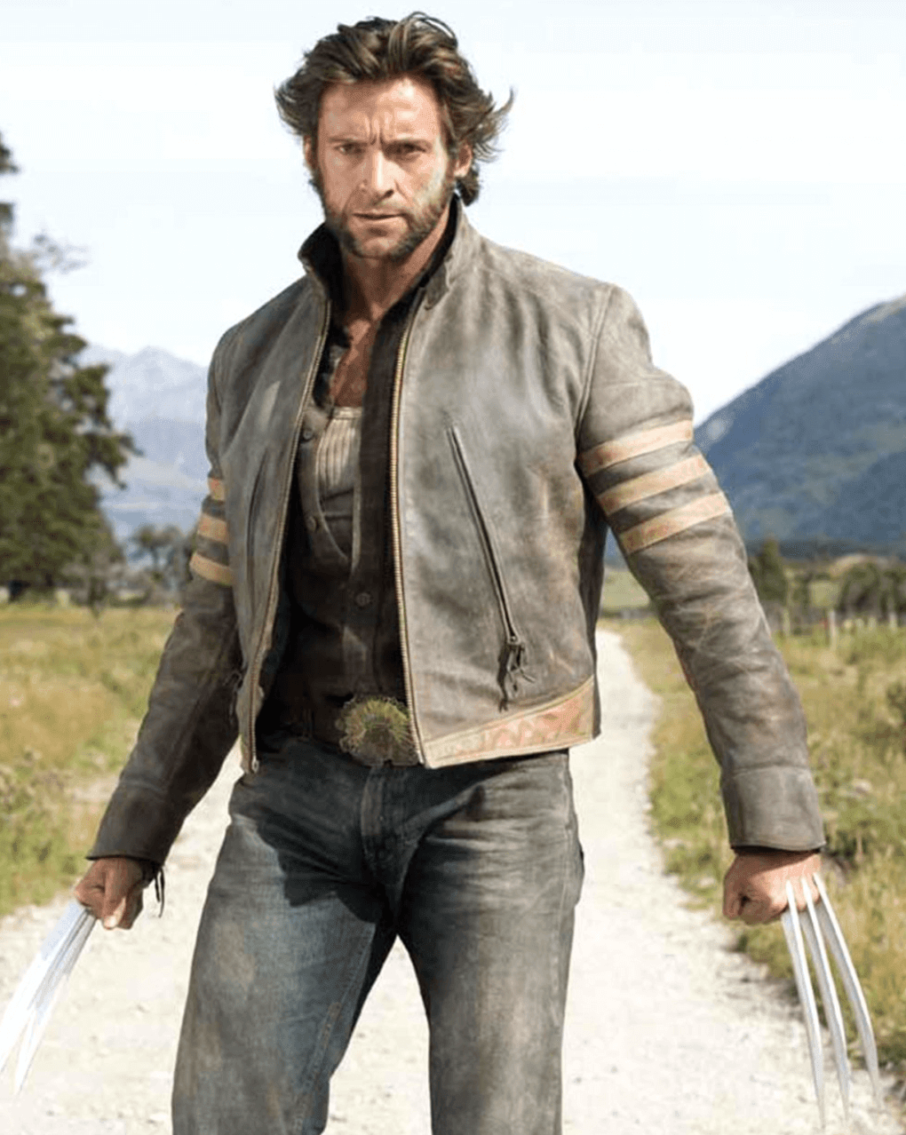 X Man Biker Wolverine Leather Jacket